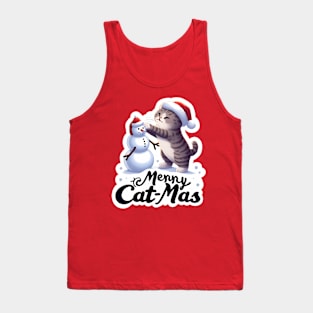 Merry Cat-Mas Tank Top